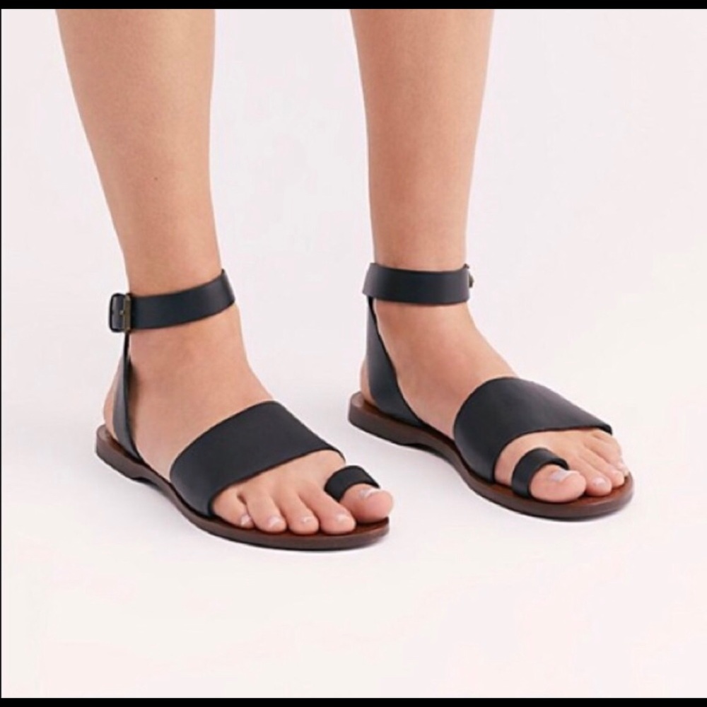 SALE! FREE PEOPLE SUEDE TORRENCE ANKLE WRAP SANDAL